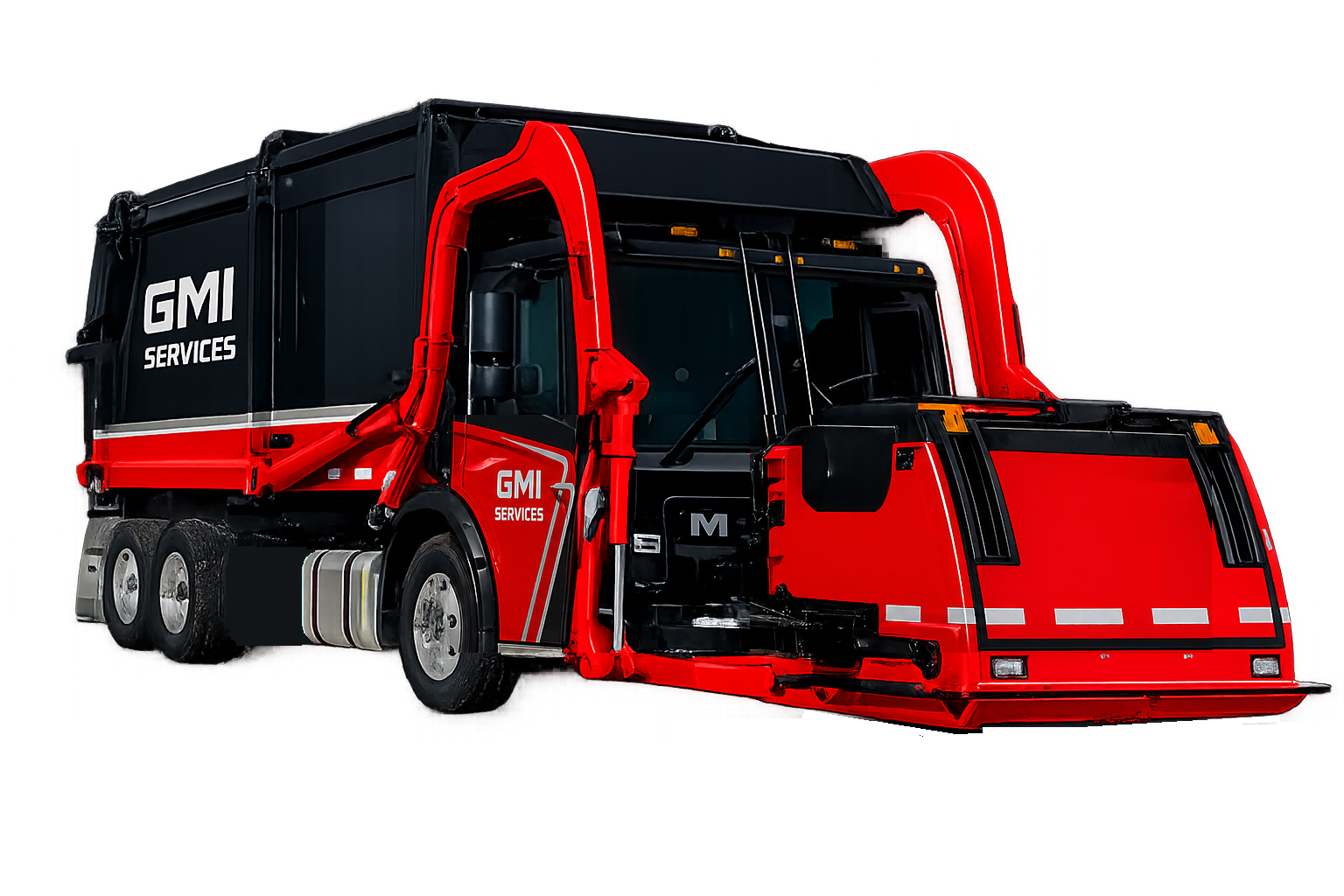 GMI Services Front-Load Garbage Truck