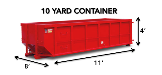 10 Yard Roll-Off Dumpster